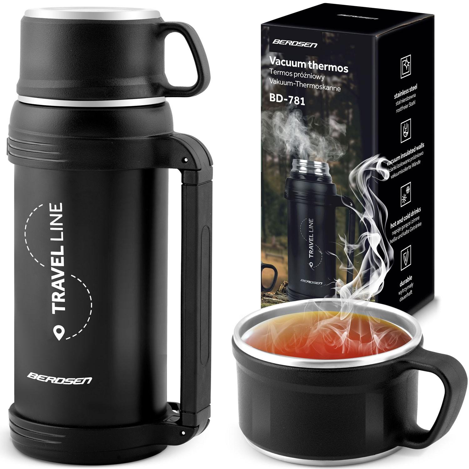 Vákuová termoska 1500 ml Bd-781 Čierna
