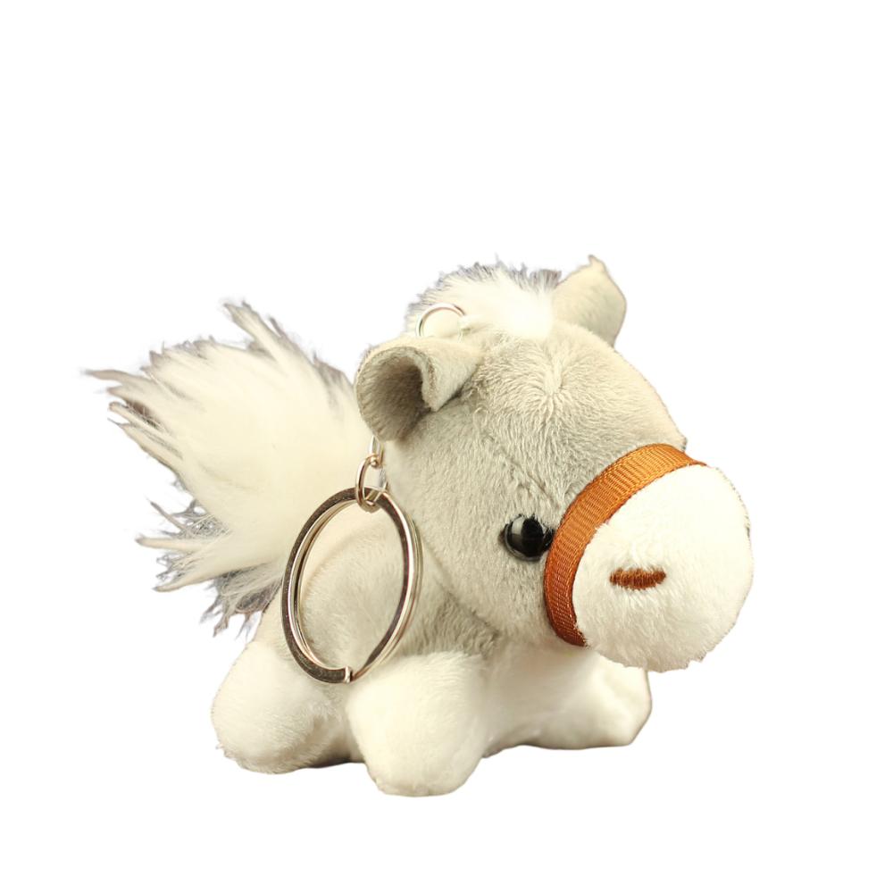 Мини Мягкая Игрушка Брелок Талисман Куклы Плюшевая Лошадка Кукла Подвеска Домашний Декор серый