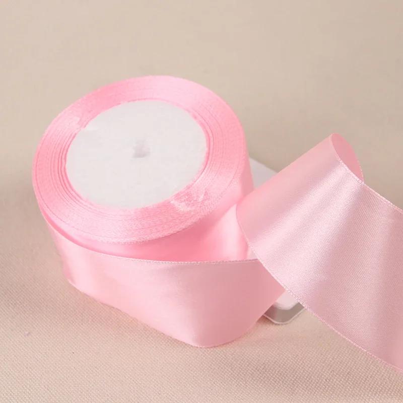 25Yards/Roll 6mm-50mm Ribbons DIY Bow Crafts Polyester Satin Ribbons Christmas Home Decor Accessories Tape Wedding Gift Wrapping