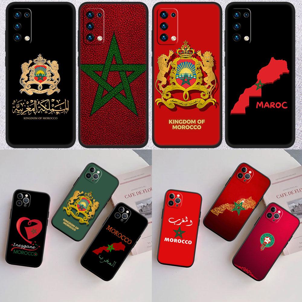 IK48 Morocco Flag Passport New High-End Shell Phone Case for Redmi Note 8 9 Pro Max 9S 9T 9C NFC 8T 8A 10A A4