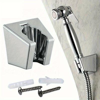 5 Peças Suporte para Chuveiro Ajustável Montado na Parede Suporte para Chuveiro Autoadesivo Suporte de Mão para Chuveiro Peça de Banheiro