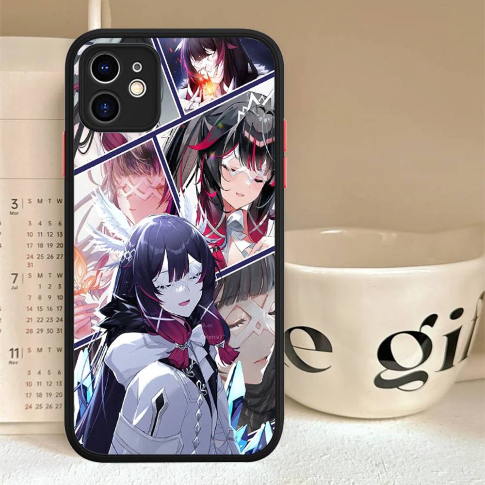 Genshin Impact Columbina For IPhone 11 12 13 14 15 16 Pro Max Plus Matte Translucent Phone Cover