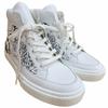 Excellent HERMES High Cut Sneakers DISTRICT White Leather Mens 41 221906 Used