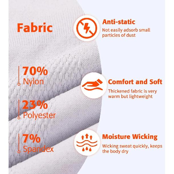 Anfilia Women Ski Thermal Underwear Set Quick Dry Anti-static High Elastic Tight Seamless Warm Base Long Johns