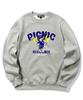 TRIPSHION Picnic Boy Graphic Crewneck - Gray