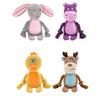 Squeaky Plush Cotton Rope Dog Toy For Interactively Play Teeth Cleaning And Anxieties Relief In Small Media Dog