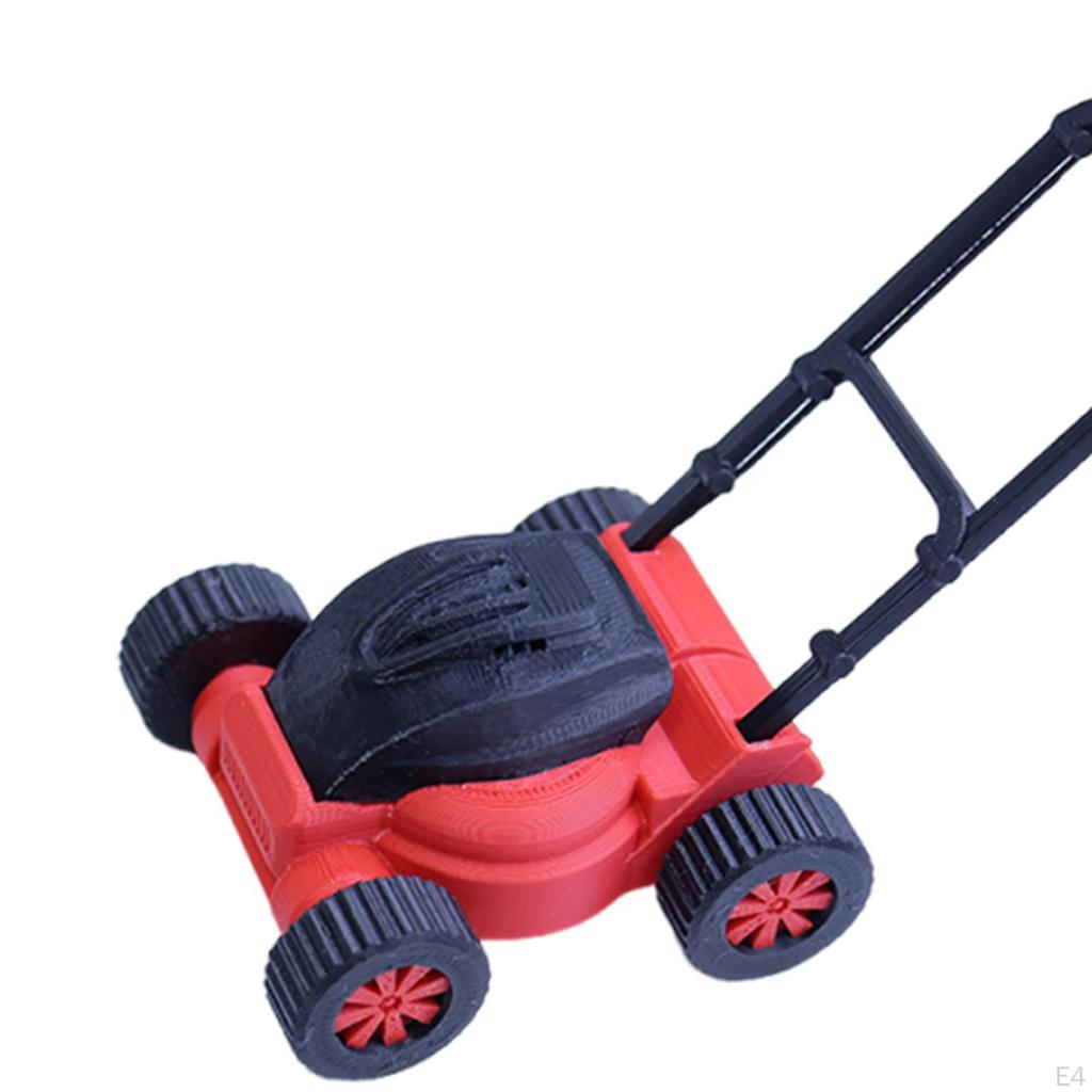 Doll House Decor Lawn Mower Model Compact Ornament Dollhouse Decoration for Gift Micro Landscape