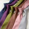 Men's Business Casual Red & Navy Blue Handmade Polyester Silk Tie - 8cm
