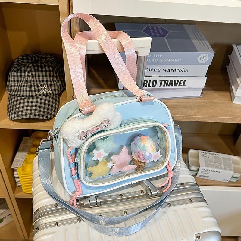 Japanese new small fresh two-dimensional casual cute college style doll pain bag multi-functional messenger bag
