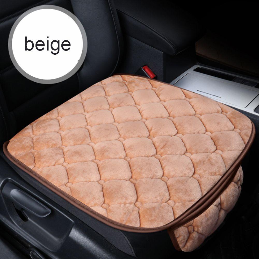 

Аксессуар Короткий Плюш Противоскользящая Защитная Накладка Коврик Автомобильная Подушка Чехол на Автосиденье бежевый