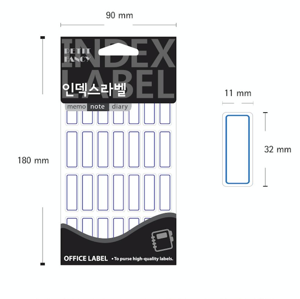 Petit Fancy Etikettenaufkleber (je 10 Stück) Indexetiketten / Kategorieetiketten / Büroetiketten / Anhängeraufkleber / Markierungswerkzeuge / Anhänger für Index - 48 Optionen