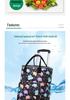 Stylish Insulated Foldable Shopping Cart with Universal Wheels