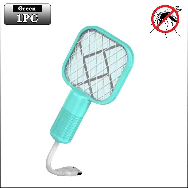 

Electric Mosquito Swatter Rechargeable Bug Zapper UV Light Fly Killer Insect Racket for Home Outdoor Pest Control Camping Use