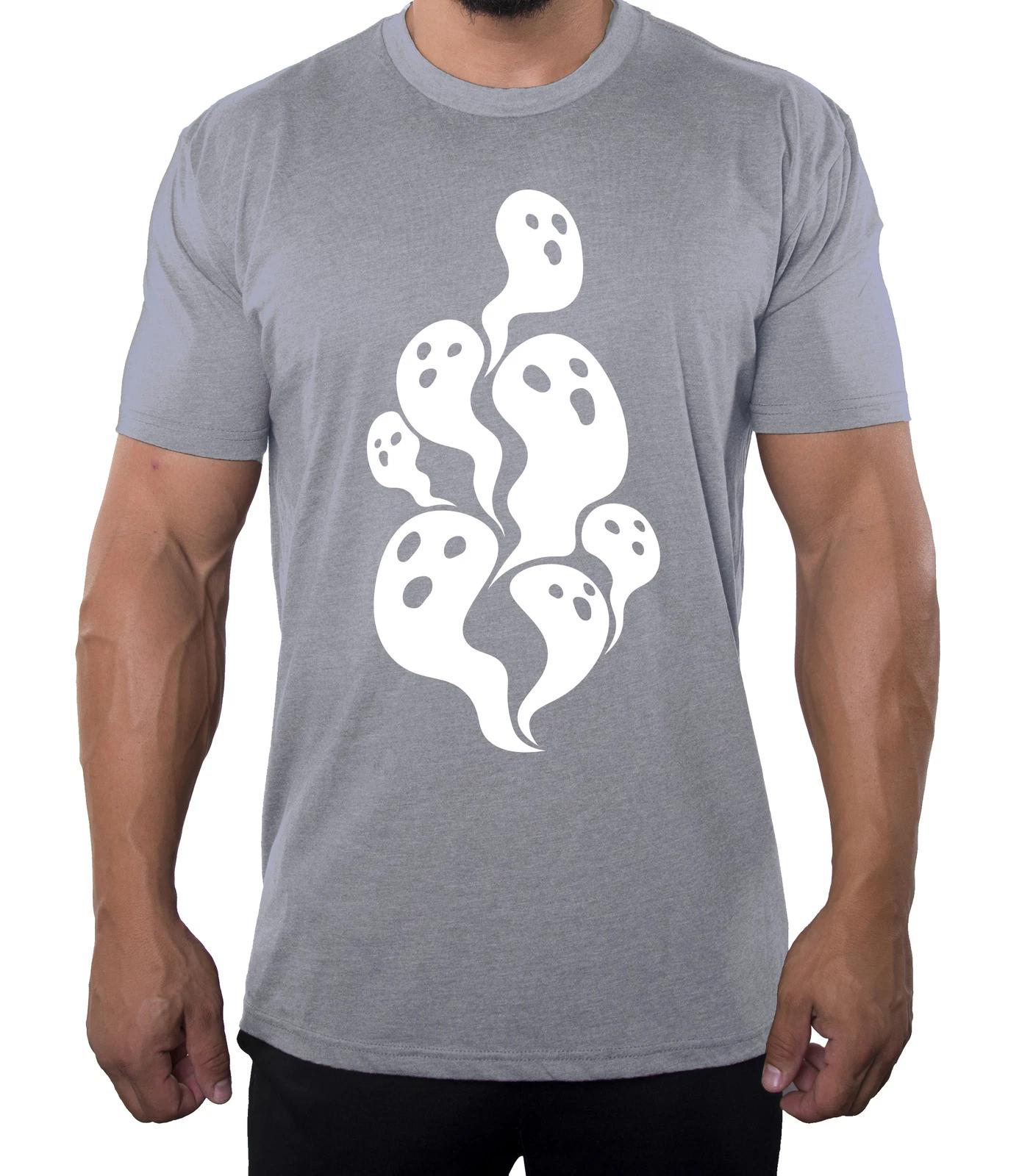 Ghosts Halloween Shirts, Men s Graphic Tees, Funny Halloween Shirts Mens S