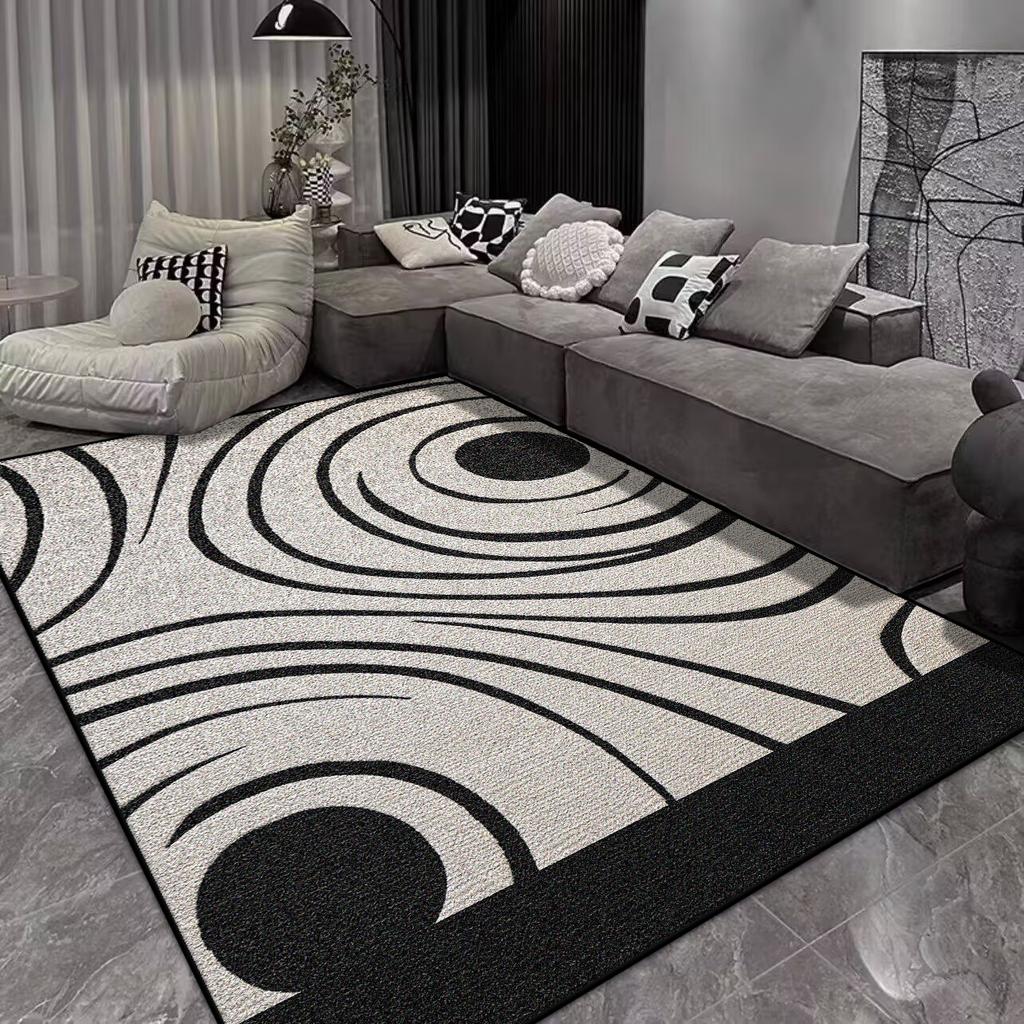 Modern Abstract Style Carpet Living Room Large Size Non-slip Sofa Table Mat Office Lounge Decoration Rug Easy Clean Customizable