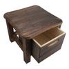 Sgabello Contenitore in Legno Sgabello Versatile per Cambiare le Scarpe con Cassetto Contenitore Comodino per Ingresso Camera da Letto 30x30x25cm