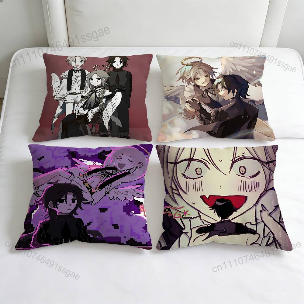 Cool SHTDN Game Square Pillow Cover Decorative Throw Pillow Case for Sofa Couch Bed Home Car Living Room Decoration