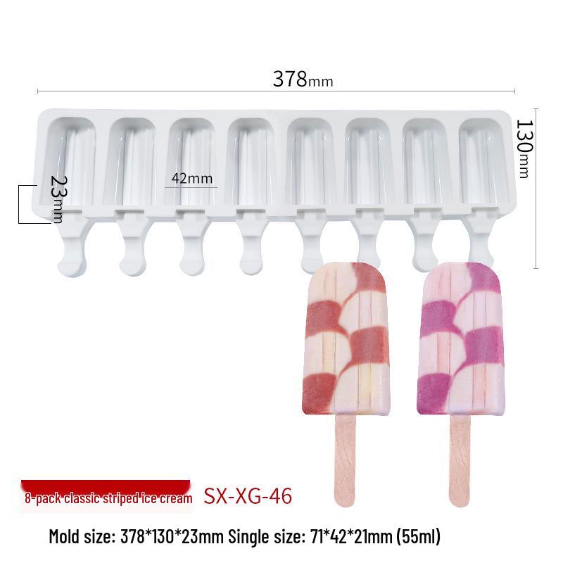 Sanxin Silicone Ice Cream Mold for Homemade Children's Popsicles, Christmas Cakes, and Chocolate Fruits