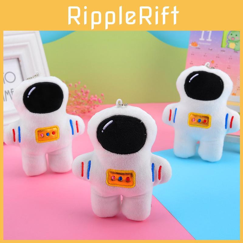 Adorable White Astronaut Plush Toy Keychain Soft Short Plush Stuffed Doll 12cm