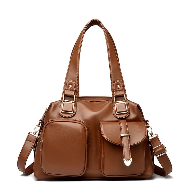 Женская вместительная сумка через плечо.