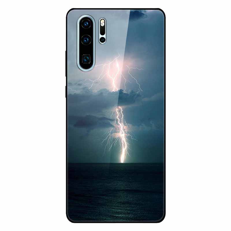 Tempered Glass Phone Cases for Huawei P30 Pro P20 P 30 P40 Lite P50 P60 Pro P30Lite P 20 60 Cover Hard PC Back Coque Shell Capa