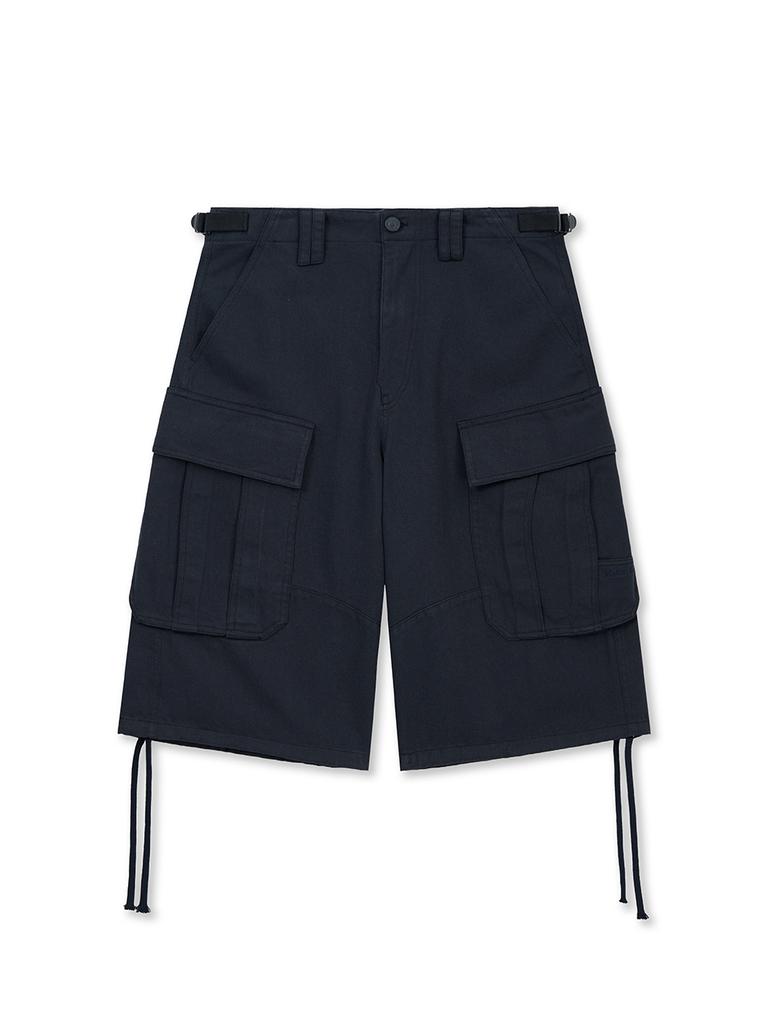 Mattengkim Utility Cargo Bermuda Pants In Navy