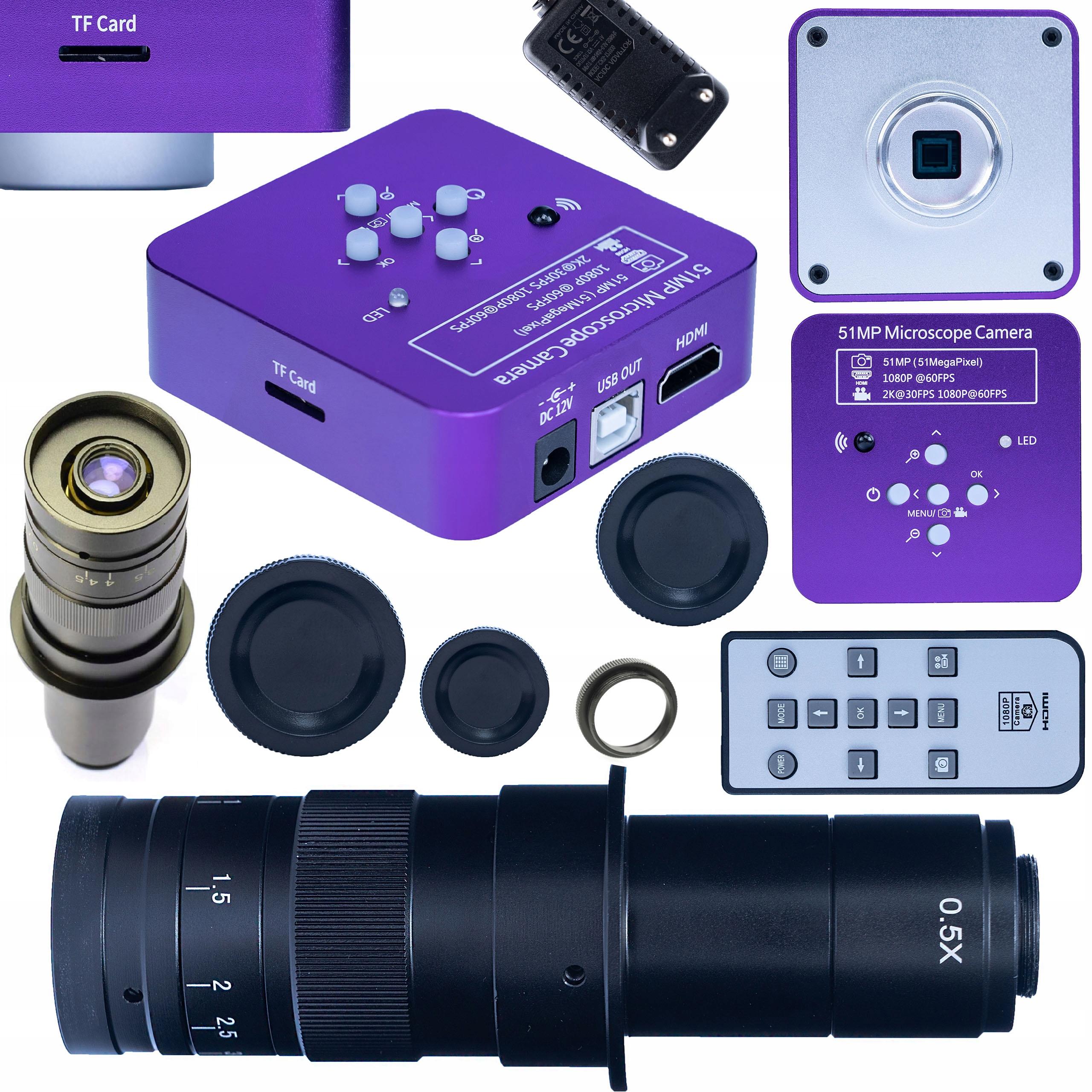 

Rosfix Zestaw Mikroskopowy Puppis Pink Pro 2w1 – Kamera 51MP z HDMI i USB | Obiektyw 180x | Wysoka Jakość Obrazu i Precyzyjne Pomiary