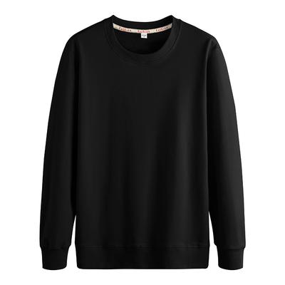 Round Neck Solid Color Sweater Men's Sports Jacket Long-sleeved T-shirt