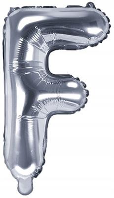 Foil Balloon Letter "F", 35Cm, Silver, 1 Piece