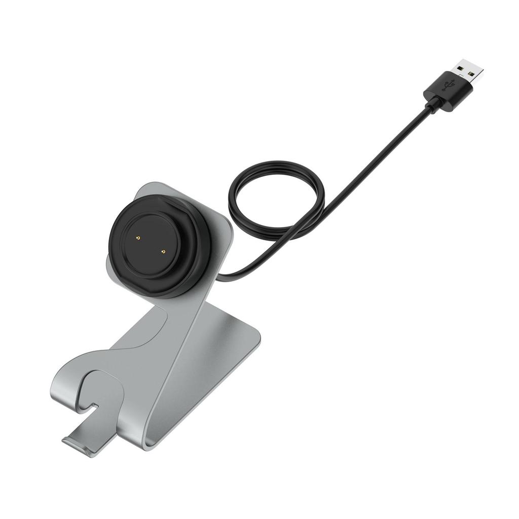 Metal Charging Stand Dock for Amazfit GTS 2 Mini GTR 2 Smartwatch Holder Gray
