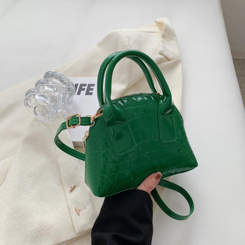 

Chic Shell Bag For Women Trendy Pu Crossbody Bag Spring 2023 Street Style Handbag зелений