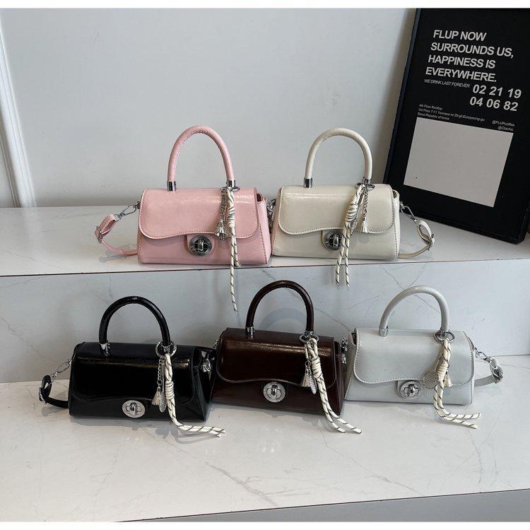 Korean portable bowling bag women's 2025 new trendy fashion shell bag versatile oblique span bag small square bag