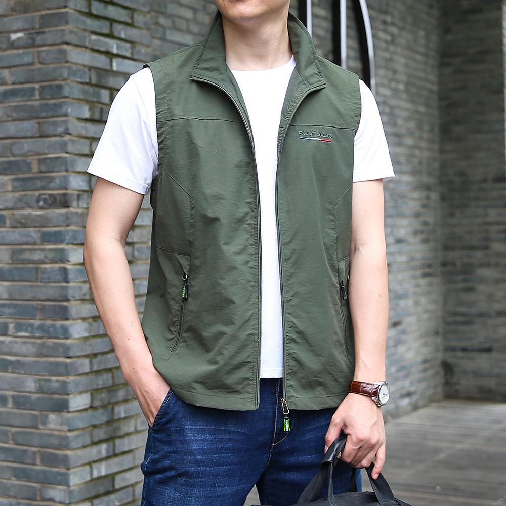 Men's Lightweight Fishing Vest for Spring and Fall - Outdoor Leisure Photography Waistcoat