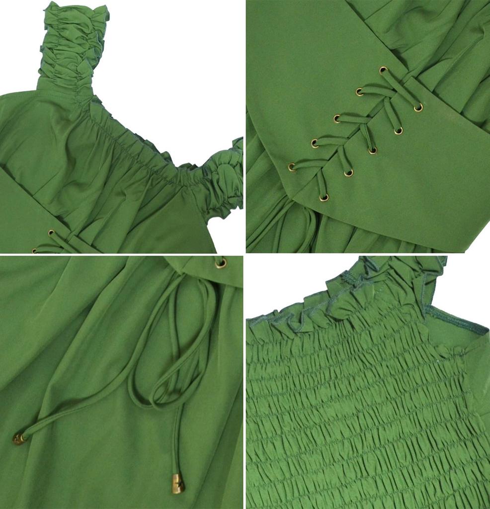 QOOLY Medieval Court Halloween Retro Chic Size S Women's Dress, Costume, Cosplay, Gothic, Style, White,