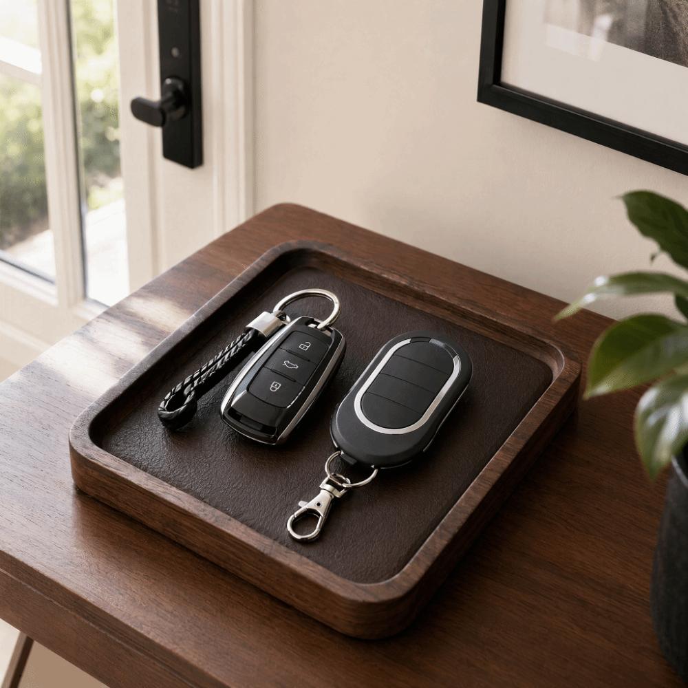 Rolling Code Garage Door Remote Control 433MHz Keychain Remote Control for Barriers