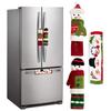 3Pcs/set Christmas Snowman Appliance Handle Covers  for Microwave Oven Dishwasher Fridge Decor