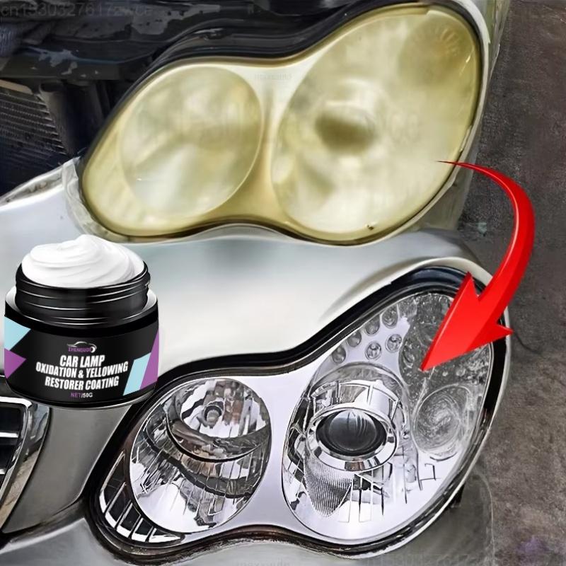 Car Headlight Restoration Polishing Kit - Scratch Remover and Oxidation Cleaning Repair Paste, for Headlight Assembly