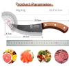 Hand Forged Butcher Knife Japanese Kitchen Knife Multipurpose Fruit Vegetable Cutting Stainless Steel Boning Knife Wooden Handle