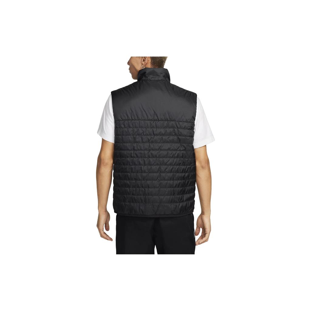 Nike Solid Color Stand Collar Zipper Sleeveless Vest Men Vests Black FB8202-011