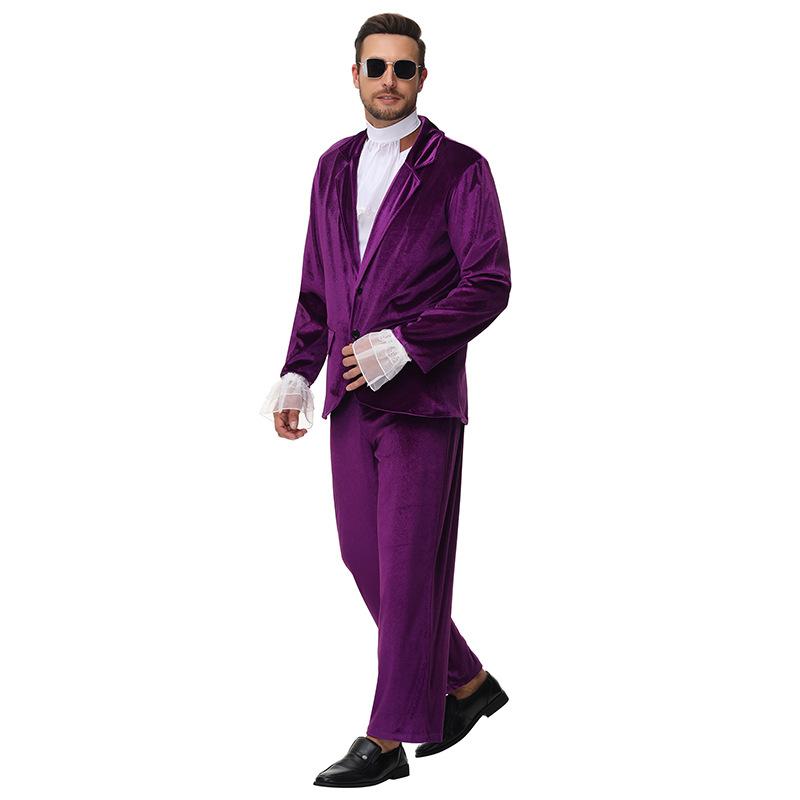 Cosplay adult men's retro disco stage outfit 80s performance costume cosplay costume cosplay costume