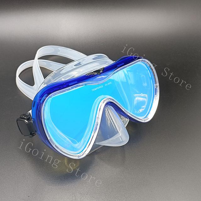 Professional Scuba Diving Mask and Snorkels Anti-Fog Goggles Glasses Diving Swimming Easy Breath Tube Swimming Equipment Best