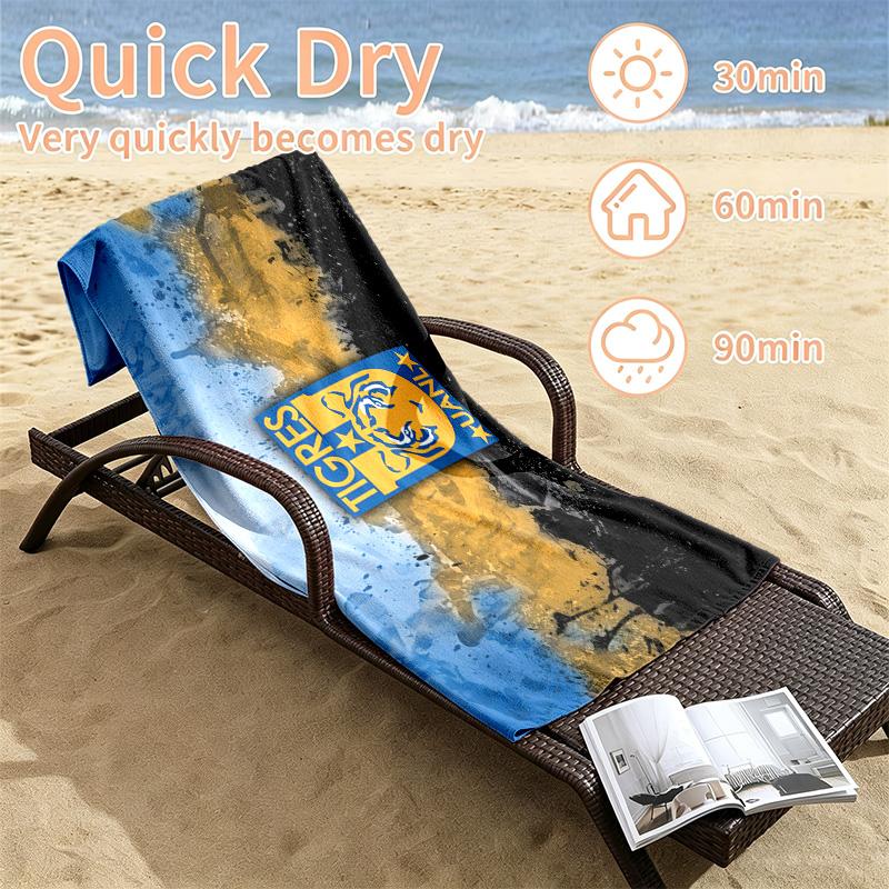 Club Tigres UANL Beach towels also serve as bath towels summer essential a musthave for the outdoors the beach and the pool