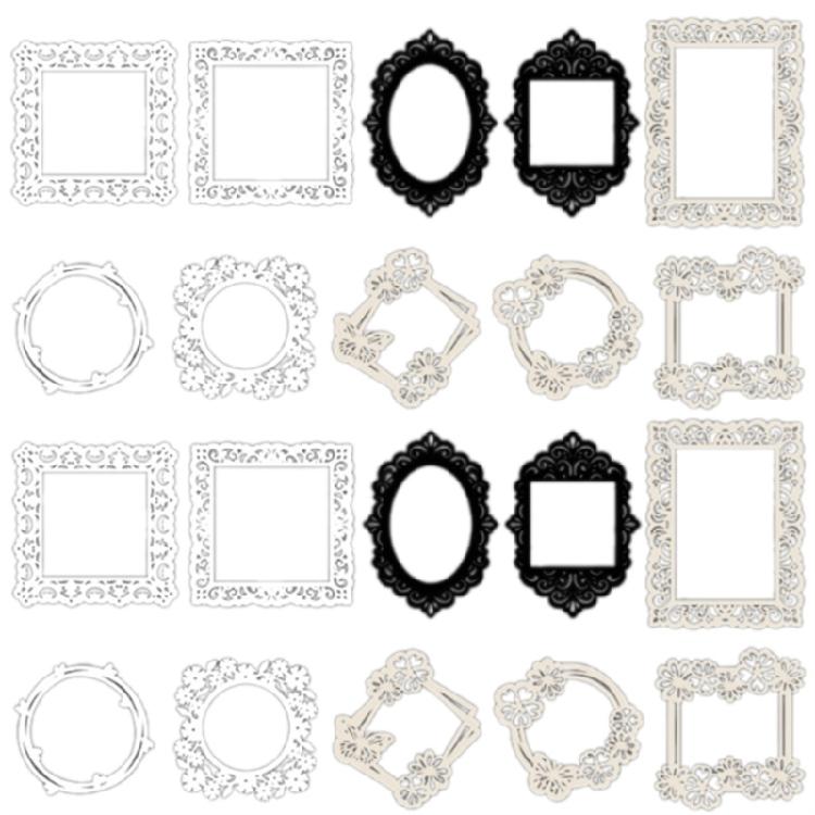 20 Sheets Scrapbooking Decoration Paper for Scrapbook Journal Planner Album Aesthetic Background Paper