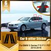 6PCS Glossy Black Pillar Posts Fit For BMW 5 Series F10 F11 F07 2010-2012 2013-2016 BC Pillar Window Door Trim Sticker Cover