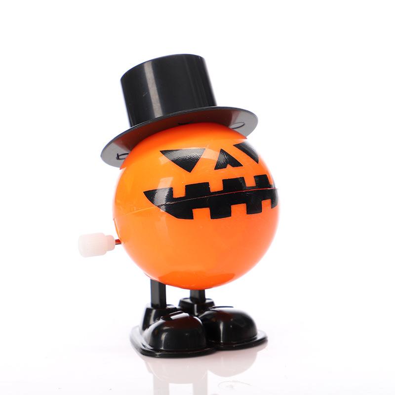 5/10Pcs Children Clockwork Toy Novelty Skeleton Zombie Pumpkin Clockwork Walking Jump Funny Toys Christmas Halloween Party Gifts