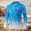 2025 Hoodie UPF 50+ UV-Beschermend Topje Krab-Patchwork 3D Geprint Sneldrogend Ademend Outdoor Hoodie Visshirt