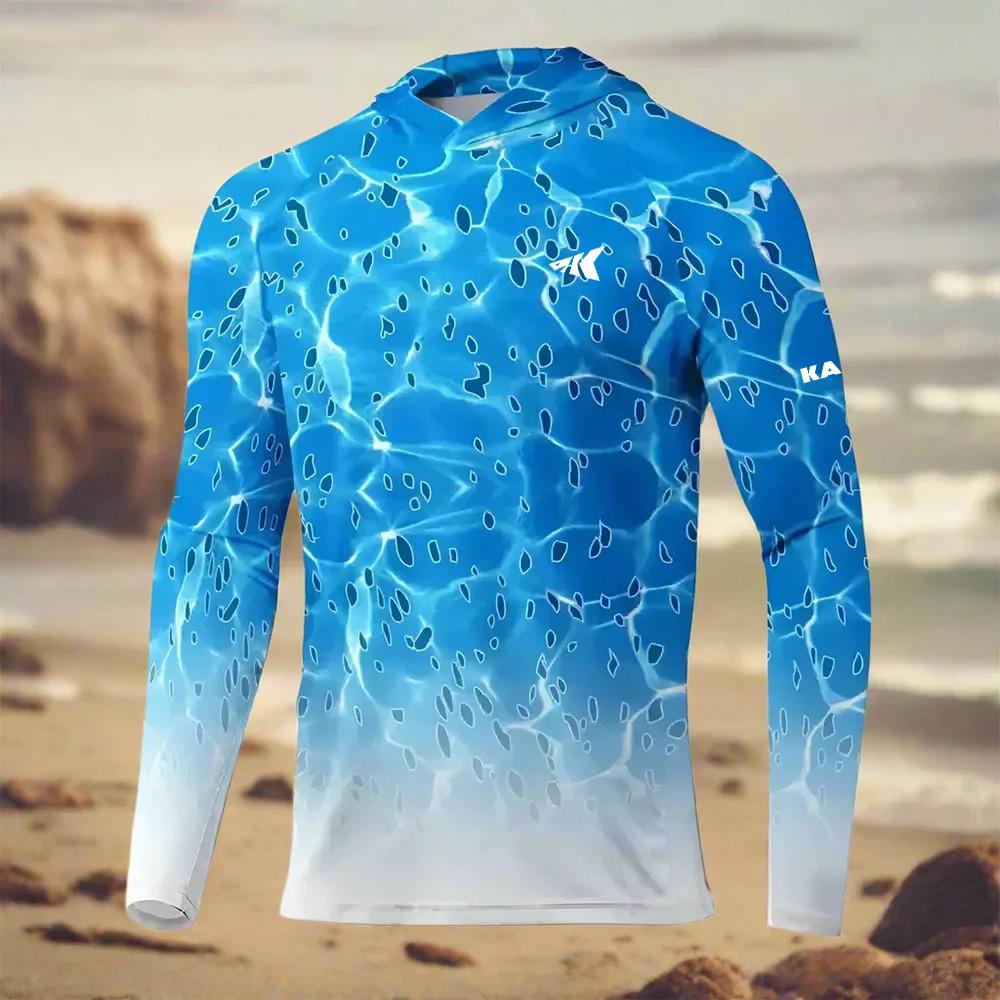 2025 Hoodie UPF 50+UV Protective Top Crab Splicing 3D Printed Quick Drying Breathable Outdoor Hoodie Fishing Shirt