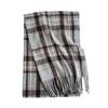 Lazy Wind Fashion British Plaid Brown Scarf Women's Winter Plaid Shawl Warm Scarf