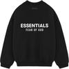 Fear of God Essentials Fleece Crewneck II Černá Pánské Topy 192HO246260F