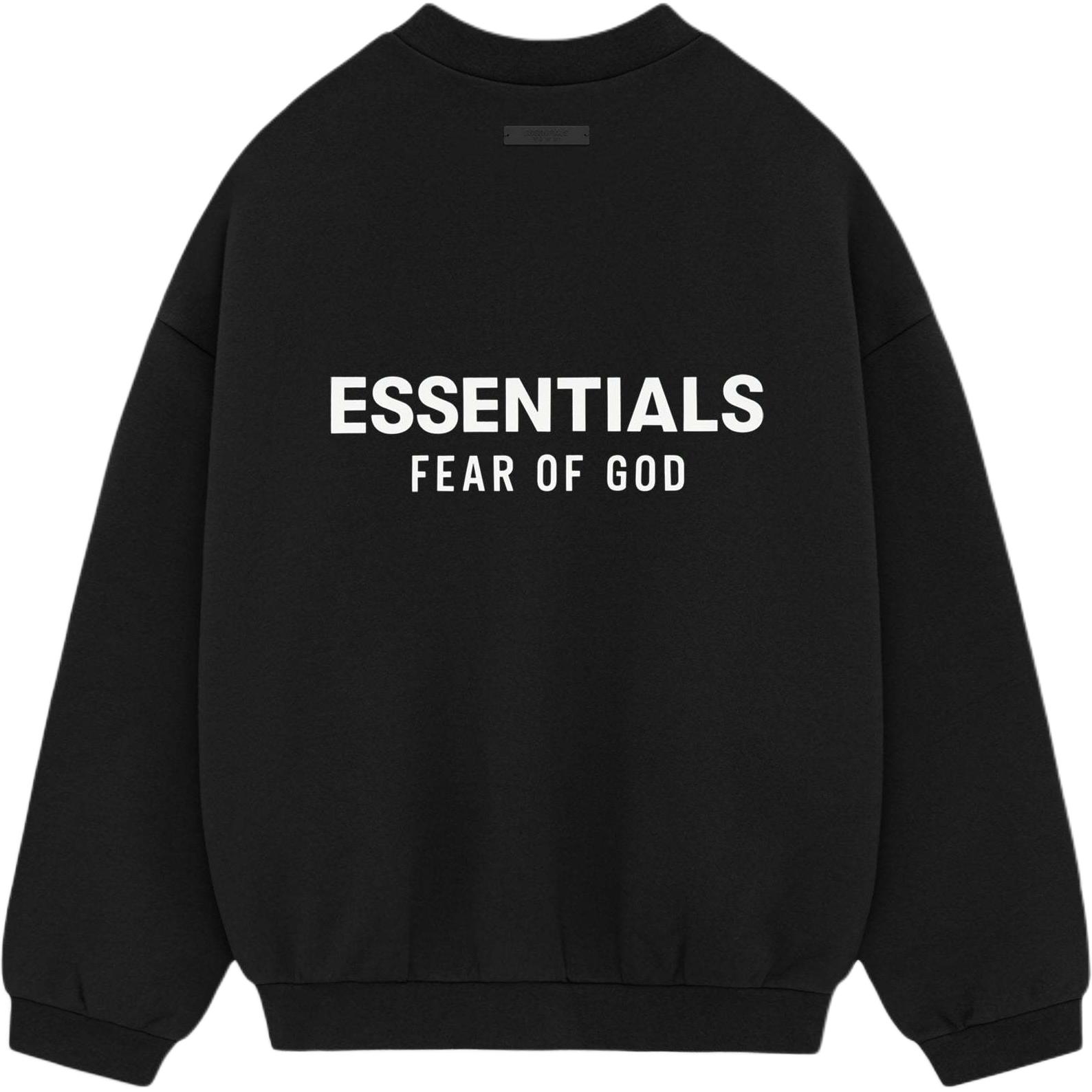 

Fear of God Мужские топы Essentials Fleece Crewneck II черного цвета 192HO246260F M